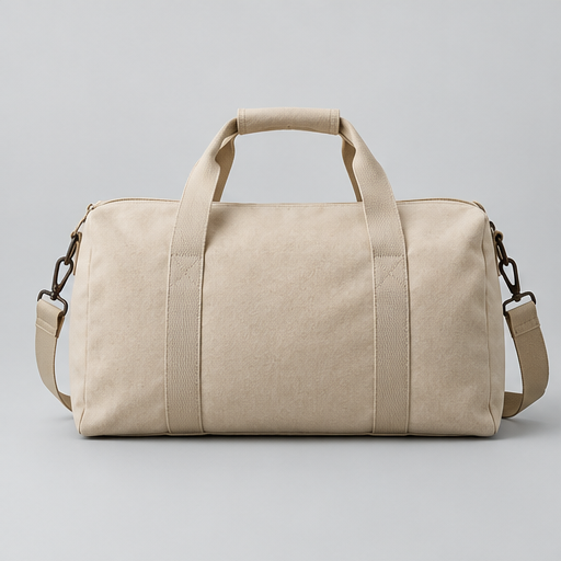 Illustration of an unbranded weekend bag